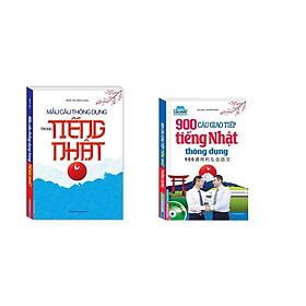 Sách - Mẫu Câu Thông Dụng Trong Tiếng Nhật + 900 Câu Giao Tiếp Tiếng Nhật Thông Dụng - Combo 2 Cuốn Mềm - Minh Thắng