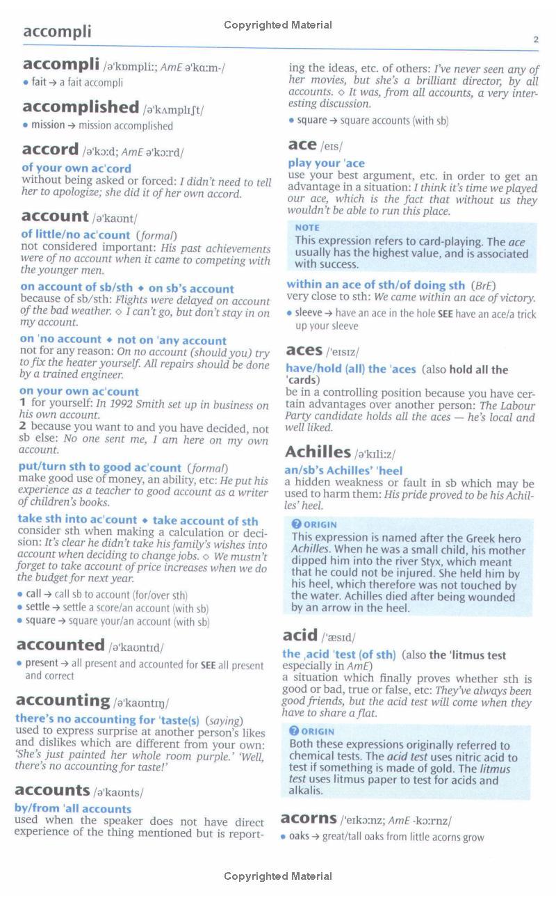 Oxford Idioms Dictionary for Learners of English (New Edition)
