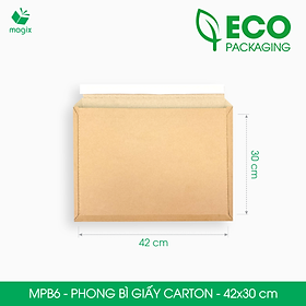 MPB6 - 42x30 cm - 60 phong bì carton đóng hàng - Bìa gói hàng, bìa cứng, bì thư | Magix Packaging