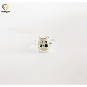 Nhẫn bạc Ý 925 Huệ Ngân - Merry Bear TJ036 (li tay nhỏ)