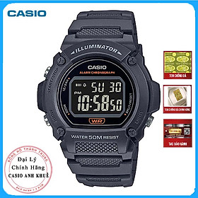 Đồng Hồ Nam Dây Nhựa Casio Standard W-219H-8BVDF Chính Hãng - W-219H-8B