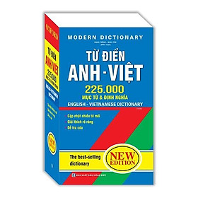 Sách - Từ Điển Anh Việt 225000 Mục Từ Và Định Nghĩa - Bìa Mềm - Minh Thắng