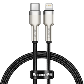 Cáp sạc nhanh PD20W truyền dữ liệu Baseus Metal Data Type-C sang iPhone ( 2 size ) - Hàng chính hãng