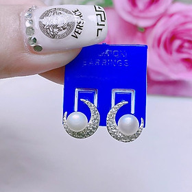Bông tai bạc hồ điệp khoá bấm cao cấp chất liệu bằng bạc MS0802
