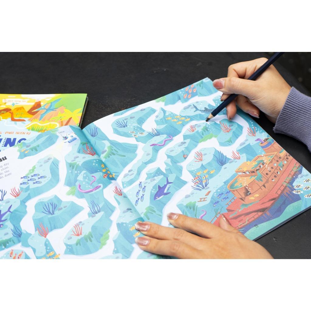 Sách - Giải mã mê cung - Phát triển IQ cho trẻ từ 6 tuổi - Combo 2 Cuốn - Đinh Tị Books