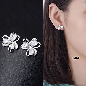 Bông tai bạc thời trang nụ hoa chất liệu bằng bạc s925 MS0705