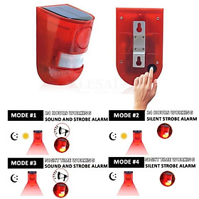 thiết bị báo động chống trộm hồng ngoại, không dây sử dụng năng lượng mặt trời.