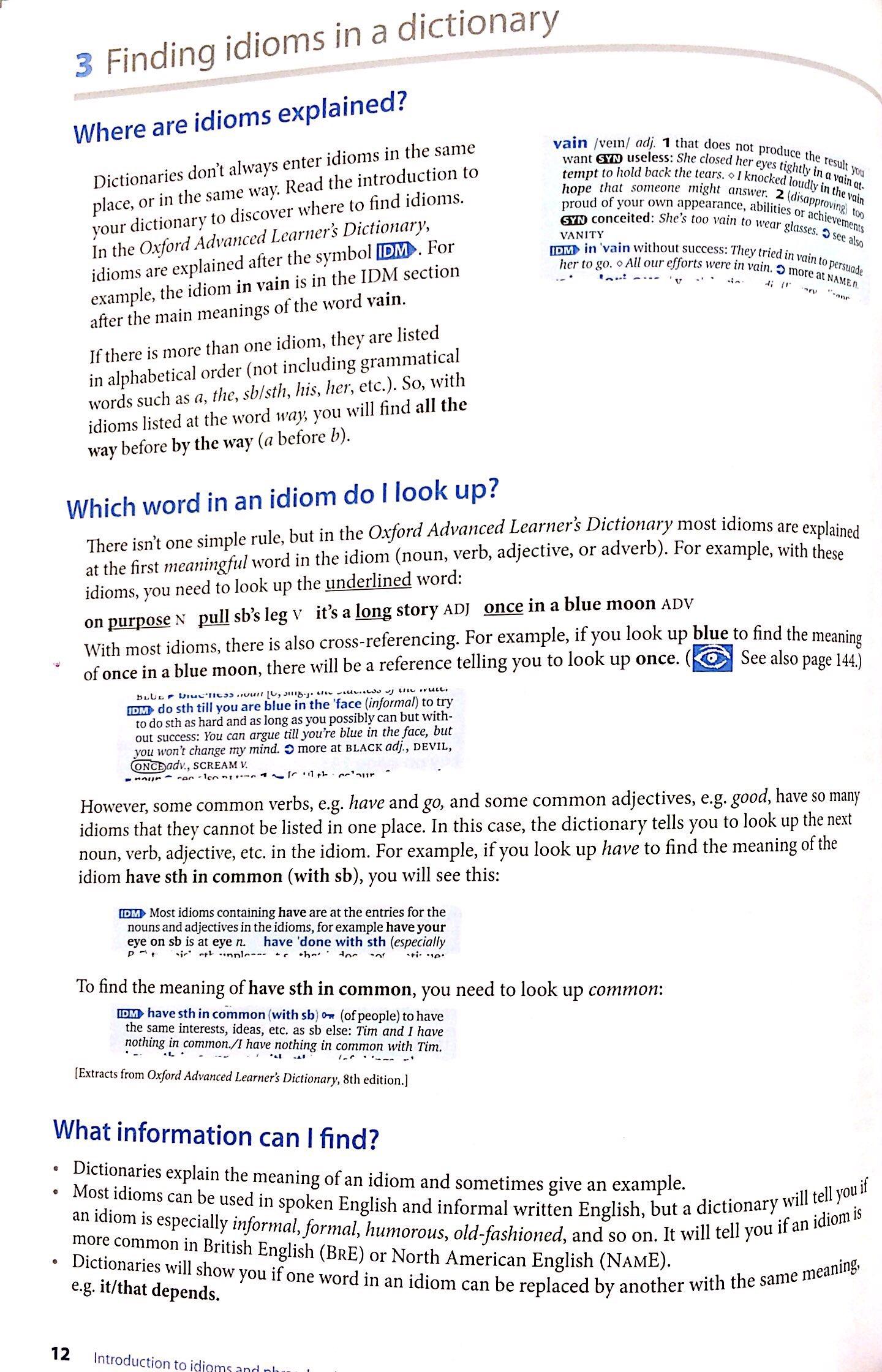 Oxford Word Skills Intermediate Idioms and Phrasal Verbs