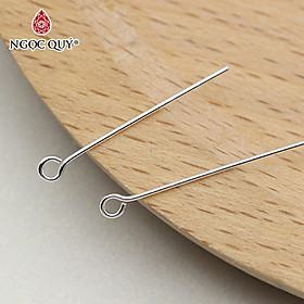 Charm đinh bạc đầu móc 35mm - Ngọc Quý Gemsones