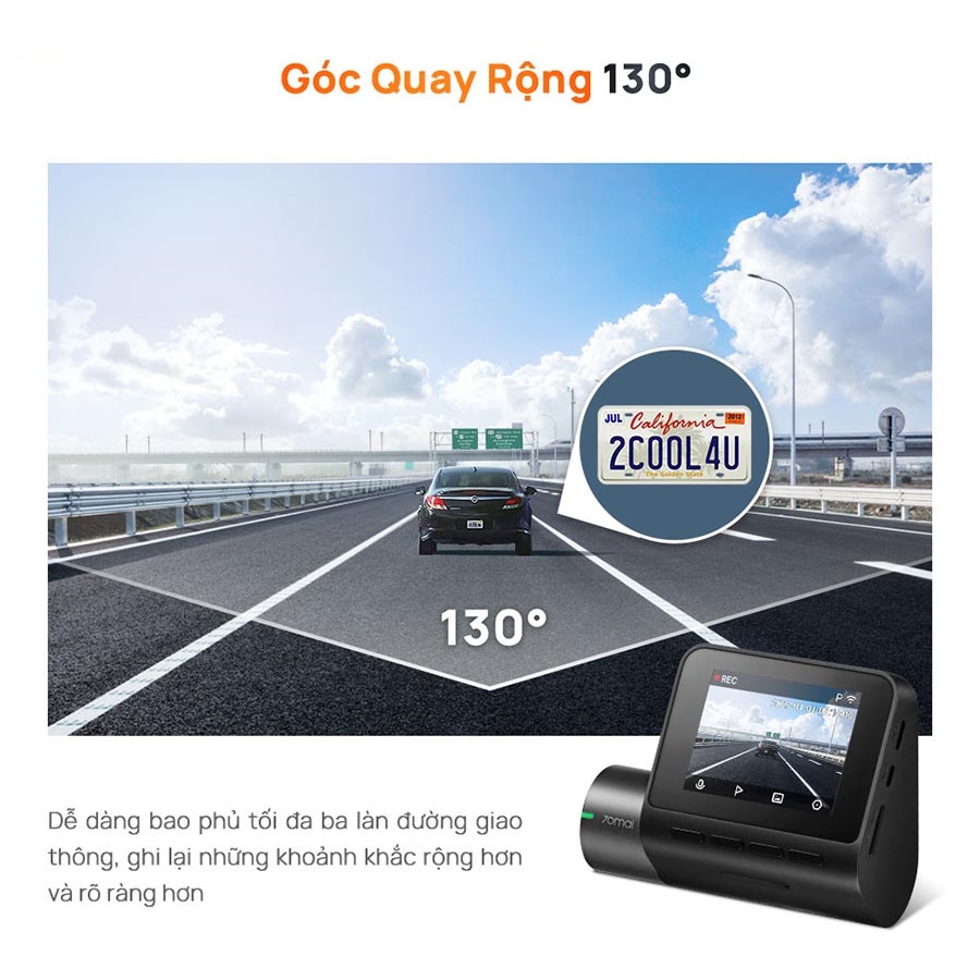 Camera hành trình 70mai A200 fullHD 1080P HDR - Hàng chính hãng