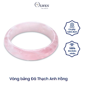 Vòng bản thạch anh Hồng 