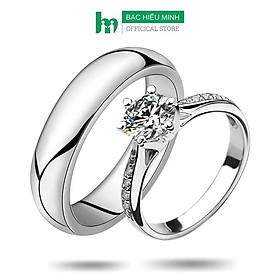 Nhẫn Đôi Bạc Nhẫn Cặp Bạc - Trái Tim Không Ngủ Yên - BẠC HIỂU MINH NC624