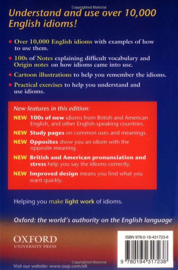 Oxford Idioms Dictionary for Learners of English (New Edition)