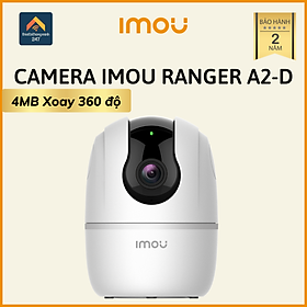Hàng chính hãng Camera giám sát IMOU Ranger A42P Kèm thẻ nhớ 64GB Wifi 4MP H264 xoay 360độ đàm thoại 2 chiều