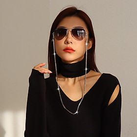 Dây đeo kính chuỗi đính đá đeo gọng kính thời trang hot hit sang chảnh unisex
