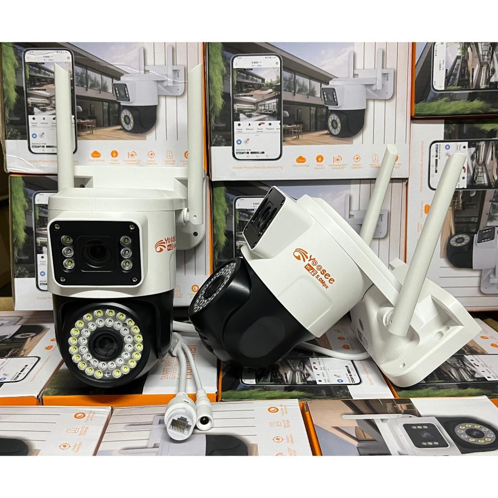 Camera IP Yoosee PTZ Ngoài Trời 2 Màn Hình 5MPX Xem Đêm Có Màu, Hỗ Trợ Đàm Thoại 2 Chiều Xoay 360 Độ - Hàng Chính Hãng