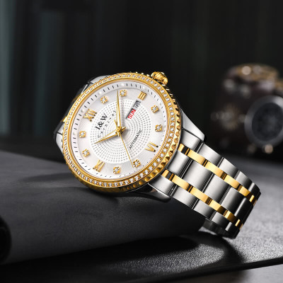 Đồng hồ nam chính hãng IW CARNIVAL IW615G-3 Kính sapphire ,chống xước ,Chống nước 50m ,Bảo hành 24 tháng,Máy cơ (Automatic),dây kim loại thép không gỉ 316L, thiết kế đơn giản dễ đeo