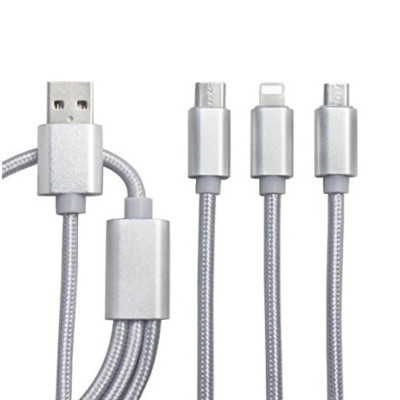 Cáp sạc đa năng 3 cổng - Hàng Chính Hãng