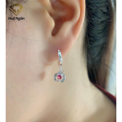 Bông tai bạc Ý 925 Huệ Ngân - APPLE RYE141138