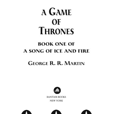 A Song Of Ice And Fire 1: A Game Of Thrones