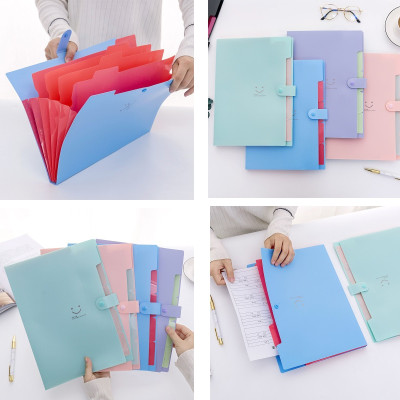 Túi Đựng Giấy , Tài Liệu A4 Hình Mặt Cười Dễ Thương - Chính Hãng GROFA