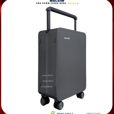 Vali cao cấp Macsim SMLV2301 cỡ 20 inch màu xám- Hàng loại 1
