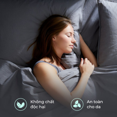 Bộ 2 ruột gối Memory Foam | JYSK Wellpur Kvina | xám | R30xD50xC10/7cm