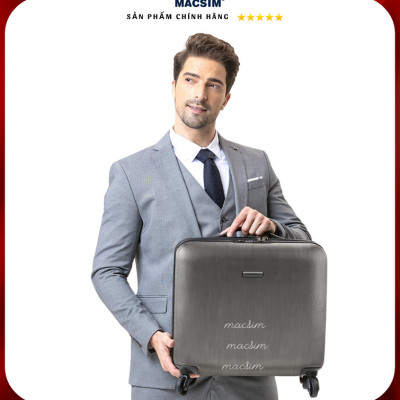 Vali cao cấp Macsim Smooire MSSM334 cỡ 16 inch màu đen - Hàng loại 1