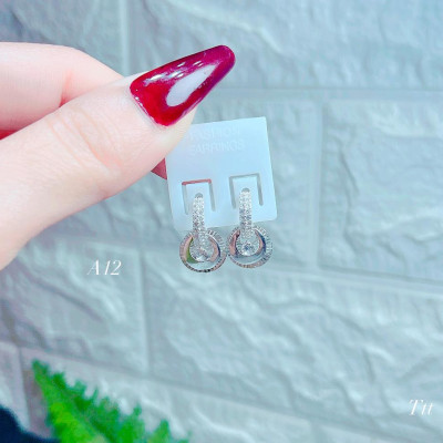 Bông tai bạc thời trang cao cấp chất liệu bằng bạc s925 MS095