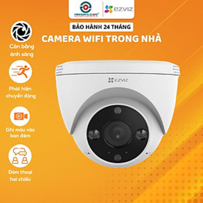 Camera Wifi Ezviz Dome H4 2K 3MP, Ốp Trần Cố Định, Đàm Thoại 2 Chiều - TRANGIATELECOM Hàng nhập khẩu