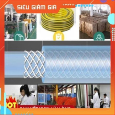 Bộ dây vòi xịt nước rửa xe, tưới cây . tăng áp 3 lần,loại 7m,10m 206587 cút sập,nối nhựa vàng+ tặng túi đựng bút