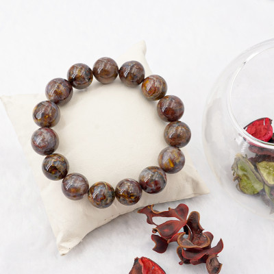 Vòng tay phong thủy Pietersite Nâu Vàng VIP 15mm