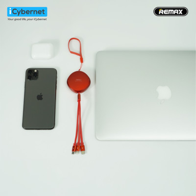 Cáp sạc nhanh 2.1A 3 trong 1 Remax Sury Series RC185th -Hàng chính hãng