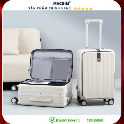 Vali cao cấp Macsim Hanke MSH9860 20 inch - Hàng loại 1 màu đen