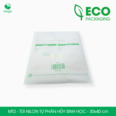 MT2 - 40x30 cm - 500 Túi nilon (tự phân hủy sinh học) đóng hàng