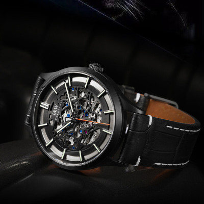 Đồng Hồ Nam I&W Carnival 588G1 Chính Hãng Full Box Chống Nước Kính Chống Xước Dây Da Cao Cấp BH 60T (Máy Cơ Tự Động)