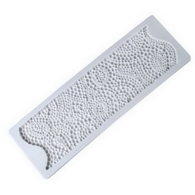 Khuôn silicon làm viền bánh, rau câu, fondant hình chuỗi ngọc - Mã số 1076