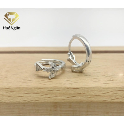 Bông tai bạc Ý 925 Huệ Ngân - Cánh én mùa xuân RYE140576