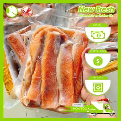 [GIAO NHANH HCM] Lườn Cá Hồi Nauy (cắt 5cm+) - Túi 300gr