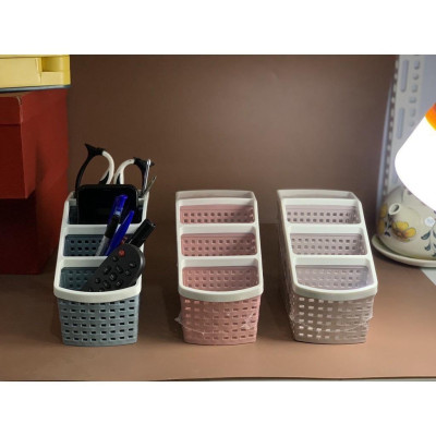 Khay nhựa tiện ích 4 ngăn Việt Nhật, để bàn đựng đồ, bút văn phòng phẩm, mỹ phẩm, đồ dùng phù hợp bàn làm việc văn phòng