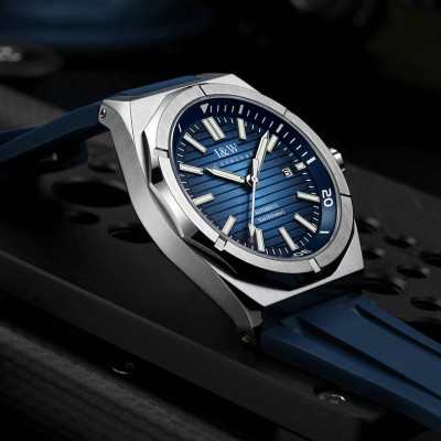 Đồng hồ nam chính hãng IW CARNIVAL IW711G-2 Kính sapphire ,chống xước ,Chống nước 50m ,Bảo hành 24 tháng,Máy cơ (Automatic),dây cao su cao cấp, mặt xanh thiết kế đơn giản dễ đeo