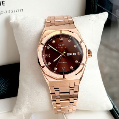 Đồng Hồ Nam I&W Carnival 751G Chính Hãng Full Box Chống Nước Kính Chống Xước Dây Thép 316L BH 5 Năm