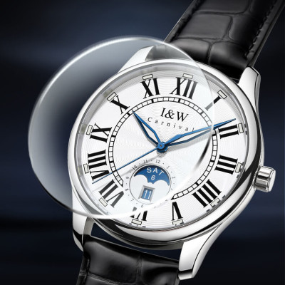 Đồng hồ nam chính hãng IW CARNIVAL IW685G-1 Kính sapphire ,chống xước ,Chống nước 30m ,Bảo hành 24 tháng,Máy cơ (Automatic),dây da cao cấp, thiết kế đơn giản dễ đeo