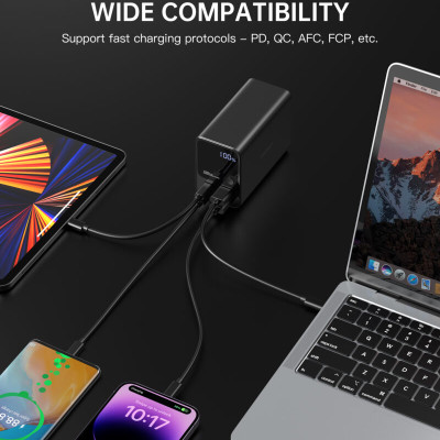 Pin dự phòng Choetech B635 công suất cao 222.5W  dung lượng 27000mAh sạc nhanh màn hình LED hiển thị (hàng chính hãng)