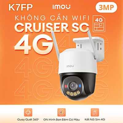 Camera IMOU S21FTP 2MP, K7FP 3MP/ 5MP Dùng Sim 4G Ngoài Trời Đàm Thoại 2 Chiều - TRANGIATELECOM Hàng chính hãƞg Hàng nhập khẩu