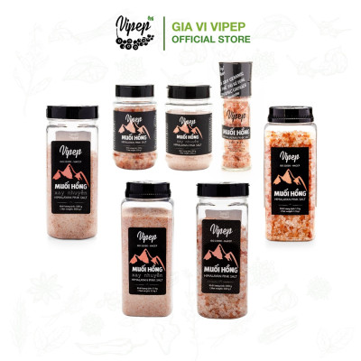 Muối Hồng Himalaya Xay Nhuyễn Vipep Hũ Nhựa 1.1kg - Gia vị Vipep