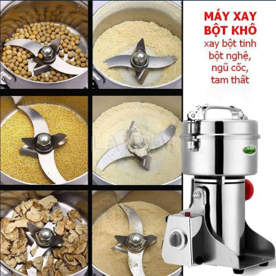 Máy Nghiền Đa Năng Bột Siêu Mịn Siêu Khỏe, Máy Xay Bột Khô Công Suất 3000W, Dung Tích 1200ml