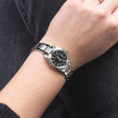 Đồng Hồ Nữ Citizen Dây Thép Không Gỉ FE1010-57E - Mặt Đen