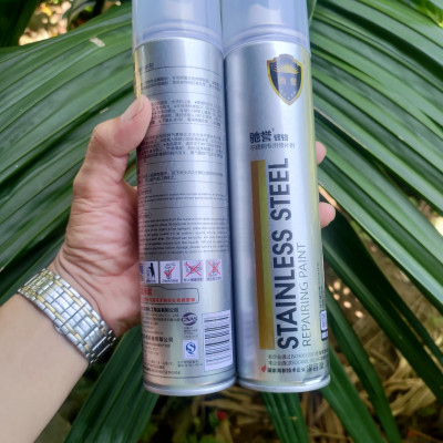 Sơn Bạc Mạ Crom màu inox Sáng Bóng 350ml sơn chịu nhiệt sơn bô xe chuyên dụng