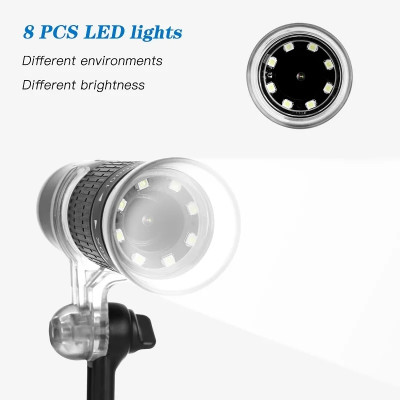 Kính Hiển Vi Kỹ Thuật Số Zoom 1000X Kỹ Thuật Số 1080P WIFI Đèn LED Kết Nối Điện Thoại Không Dây F210 - Hàng Nhập Khẩu